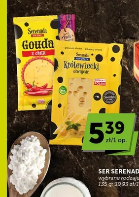 Ser żółty Królewiecki szwajcar SERENADA promocja w Groszek