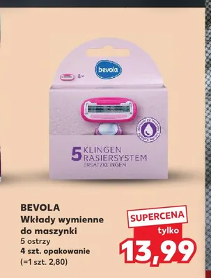 Wkłady wymienne do maszynki Bevola 5 ostrzy promocja w Kaufland