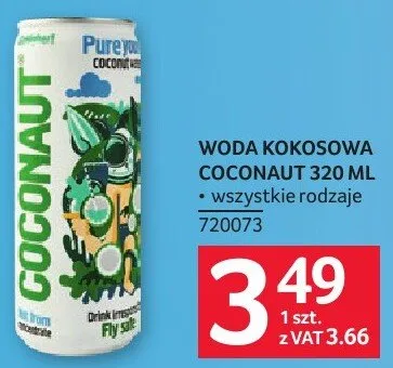 Woda kokosowa Coconaut 320ML promocja w Selgros