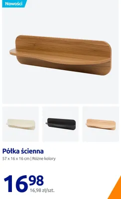 Półka ścienna 57x16x16 cm promocja w Action