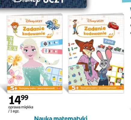 Książka Disney Uczy Zadanie kodowanie Zwierzogród promocja w Empik