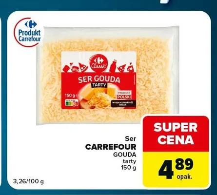 Ser Gouda tarty Carrefour Classic promocja w Globi