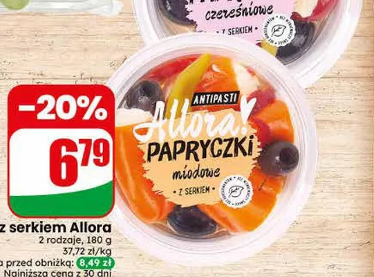 Papryczki miodowe z serkiem Allora promocja w Dino