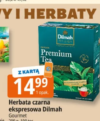 Herbata czarna ekspresowa Dilmah Gourmet promocja w Leclerc