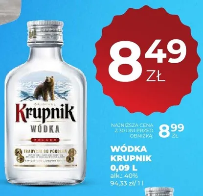 Wódka promocja w Duży Ben