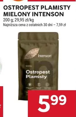 Ostropest plamisty mielony Intenson promocja w Stokrotka