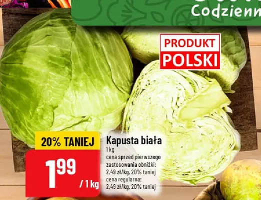 Kapusta biała promocja w POLOmarket