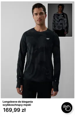 Longsleeve do biegania szybkoschnący męski 4F promocja w 4F
