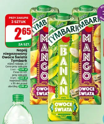 Napój niegazowany Tymbark Owoce Świata Mango promocja w Dino