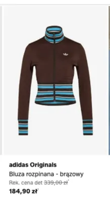 Bluza rozpinana adidas Originals brązowa promocja w Lounge by Zalando