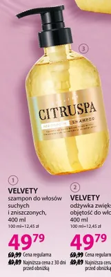 Szampon VELVETY do włosów suchych i zniszczonych promocja w Hebe