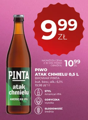 Piwo Pinta Atak Chmielu promocja w Duży Ben