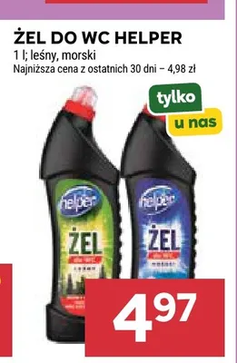 Żel do WC morski Helper promocja w Stokrotka