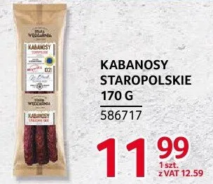 Kabanosy staropolskie 170 g promocja w Selgros