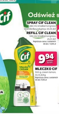 Mleczko do czyszczenia Cif Cream Lemon promocja w Stokrotka