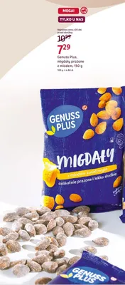 Migdały prażone z miodem Genuss Plus promocja w Rossmann