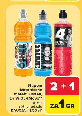 Napój izotoniczny 4Move promocja w Carrefour Market