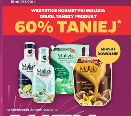 Mydło w płynie Malizia Argan e Vaniglia promocja w Netto