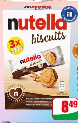 Ciastka Nutella Biscuits promocja w Dino