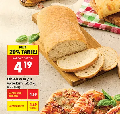 Chleb w stylu włoskim promocja w Biedronka