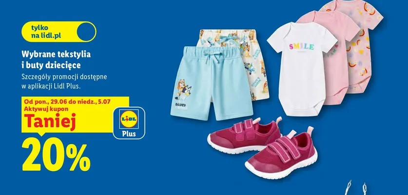 Szorty dziecięce promocja w Lidl