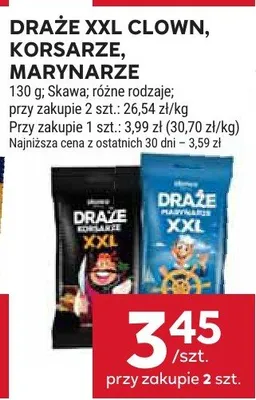 Draże XXL Clown, Korsarze, Marynarze promocja w Stokrotka