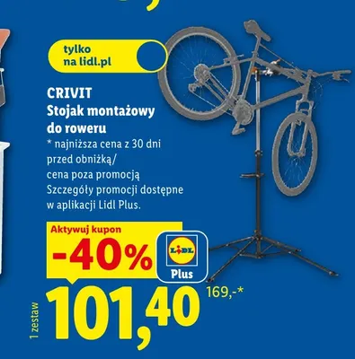 Stojak montażowy do roweru Crivit promocja w Lidl