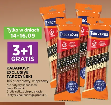 Kabanosy Exclusive Tarczyński wieprzowy promocja w Stokrotka