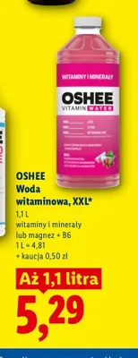 Woda witaminowa Oshee magnez + B6 promocja w Lidl