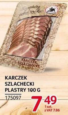 Karczek szlachecki plastry ŻMB Białystok 100 g promocja w Selgros