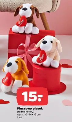 Pluszowy piesek (różne kolory) promocja w Netto