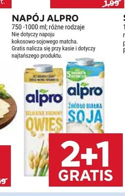 Napój sojowy Alpro promocja w Stokrotka