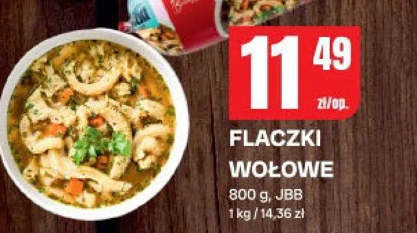 Flaczki wołowe promocja w Chorten