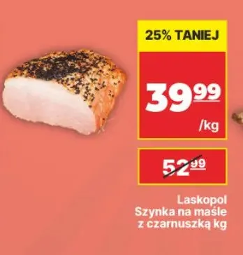 Szynka na maśle z czarnuszką Laskopol promocja w API Market