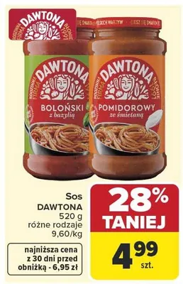 Sos boloński, pomidorowy promocja w Carrefour Market