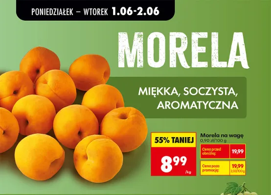 Morela na wagę promocja w Biedronka