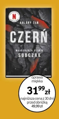 Książka Czerń. Kolory zła Małgorzata Oliwia Sobczak oprawa miękka promocja w Empik