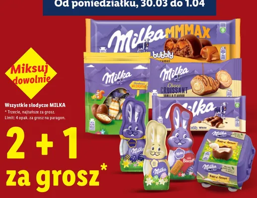 Czekolada Milka Schmunzelhase promocja w Lidl