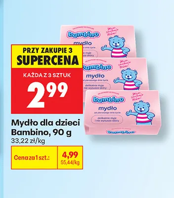 Mydło dla dzieci Bambino promocja w Biedronka