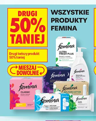 Produkty Femina promocja w Biedronka