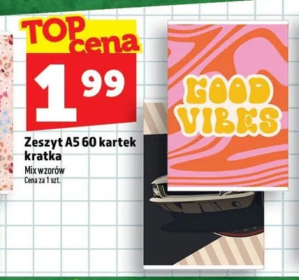 Zeszyt A5 60 kartek w kratkę Interdruk promocja w TOPAZ