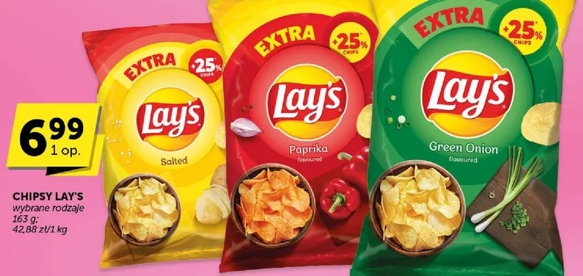 Chipsy wybrane rodzaje promocja w Groszek