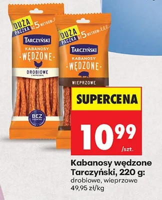 Kabanosy wędzone drobiowe promocja w Biedronka