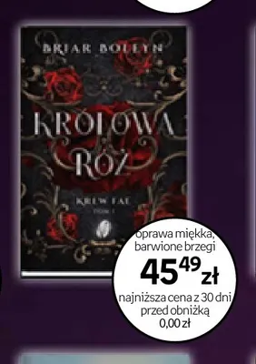 Książka Królowa róż Briar Boleyn promocja w Empik