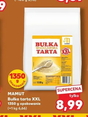 Bułka tarta XXL Mamut promocja w Kaufland