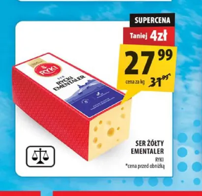 Ser żółty Ementaler Ryki promocja w Arhelan