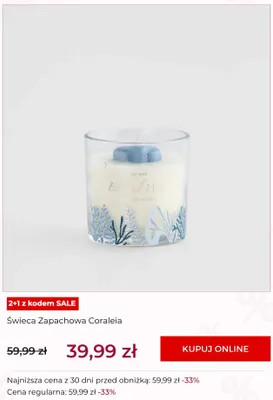 Świeca zapachowa Coraleia promocja w home&you