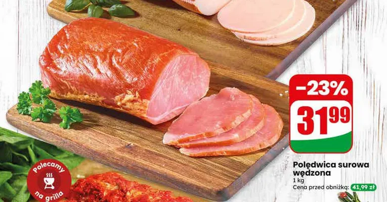Polędwica surowa wędzona promocja w Dino