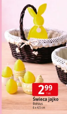 Świeca jajko Bolsius promocja w Leclerc