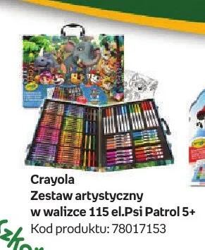 Zestaw artystyczny w walizce Psi Patrol Crayola promocja w Empik